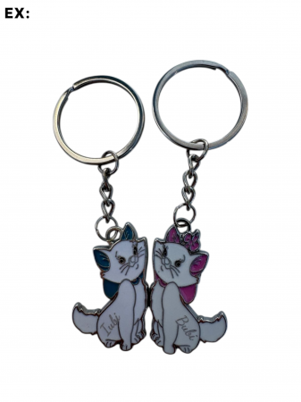 Produse - Set Brelocuri "Pisicuțe Drăgălașe" - Cadou pentru Cupluri/Prietenie