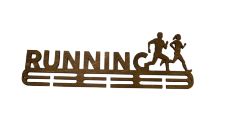 Suport medalii Running, pentru Sportivi, Maro, Lemn, 50 cm [1]