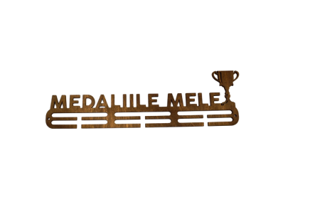 Suport Medaliile Mele pentru Sportivi, Lemn, maro, 50 cm [0]