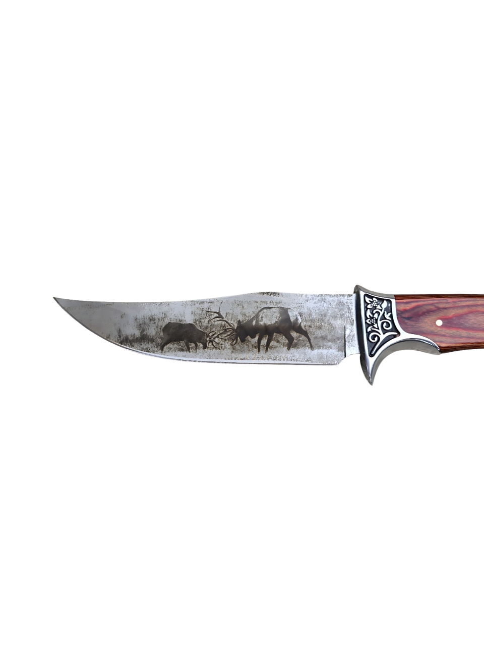 Cuțit de vânătoare Cerb, lamă 17 cm, lungime totală 30 cm, grosime lamă 4 mm, 325 g, teacă inclusă [7]