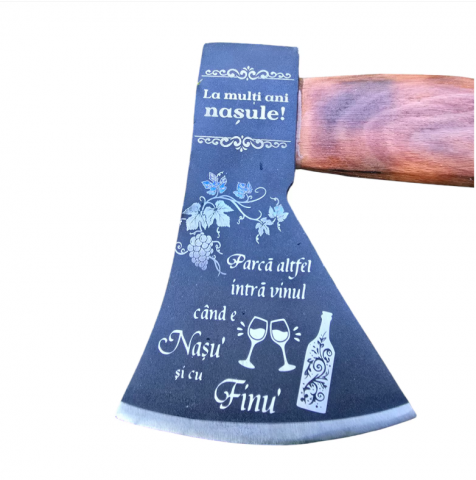 Topoare - Topor personalizat "La multi ani nasule"