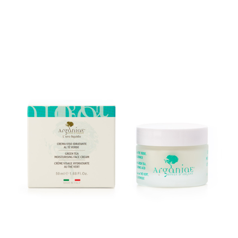 Îngrijirea tenului - Arganiae - Cremă hidratantă pentru față cu ceai verde