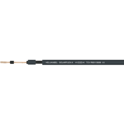 Conectica si cablaje - Cablu solar 6 mm² negru HELUKABEL SOLARFLEX-X H1Z2Z2-K