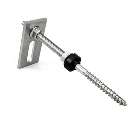 Sisteme de montaj - Suport de inox cu placa adaptoare pentru acoperis tabla M10 x 200 mm