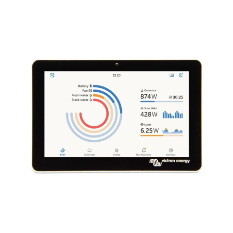 Monitorizare si smart meter - Victron GX Touch 50 display touchscreen de 5 inch pentru monitorizarea si controlul sistemelor energetice conectate la Cerbo GX.