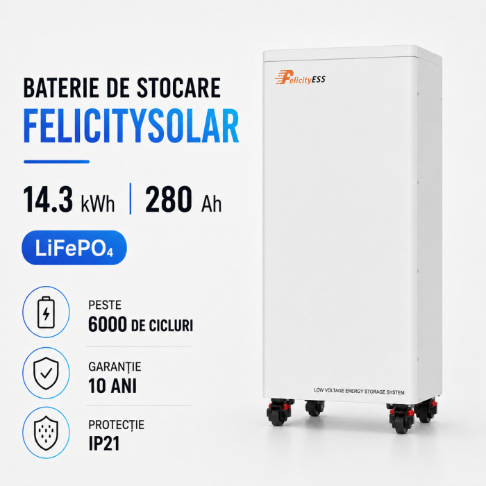 Acumulator Felicity Solar, LifePo4 14.3kwh Low Voltage. Garantie 10 ani. [1]