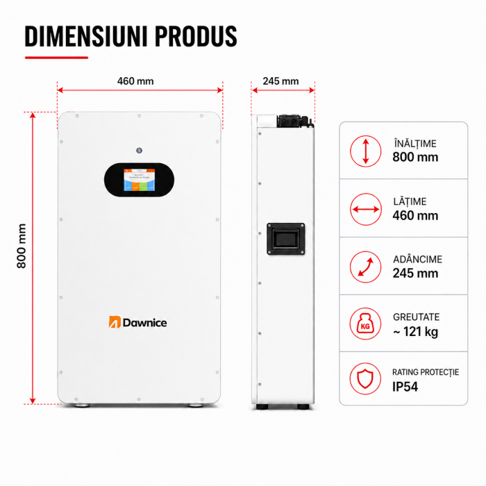Dawnice Powerfly 6.0 51.2V  314Ah 16kWh Wall Mounted Battery [2]