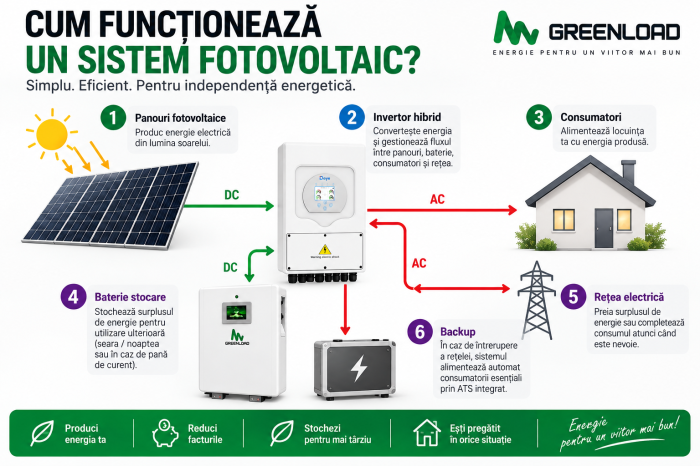 Kit Fotovoltaic 5 kW Monofazat cu Baterie GreenLoad 10,24 kWh, Deye și Backup – Montaj Inclus [3]