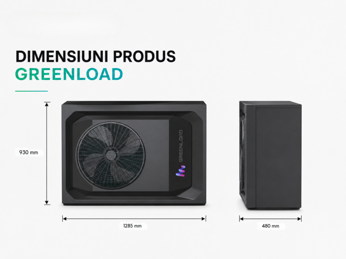 Pompă de căldură aer-apă Greenload 14 kW, monobloc, R32, trifazat [2]