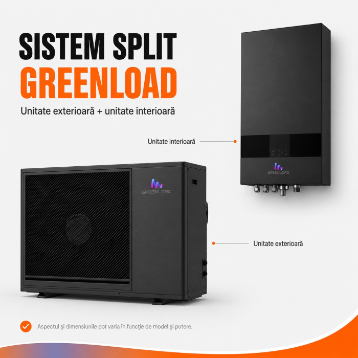 Pompă de căldură aer-apă Greenload 6kW, split, monofazată - încălzire, răcire și ACM [2]