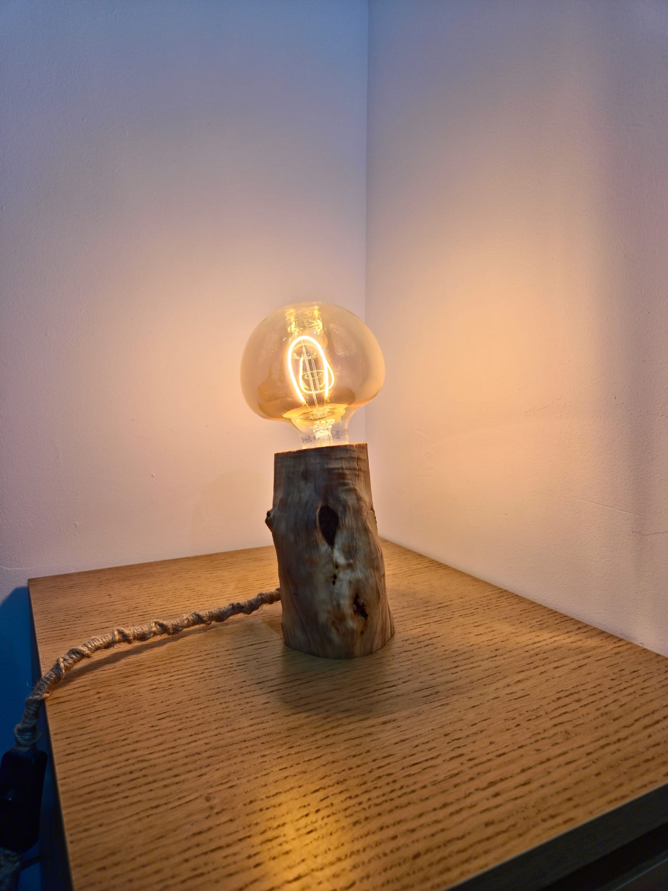 Lampa de Birou/Noptiera 'Rustic Log' RL02 [2]