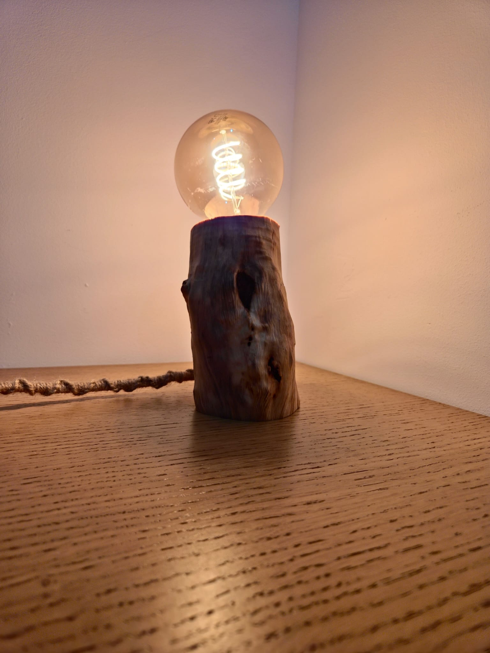 Lampa de Birou/Noptiera 'Rustic Log' RL02 [4]