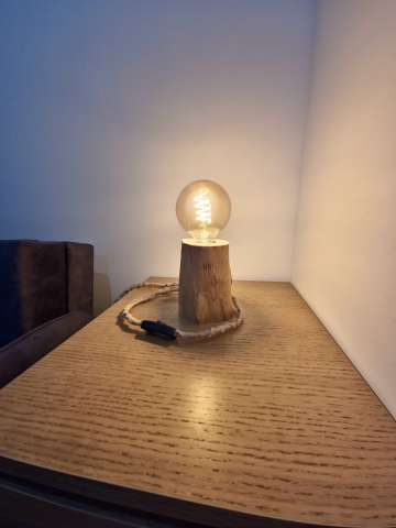 Lampa de Birou/Noptiera 'Rustic Log' RL01 [3]