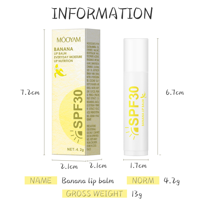 Balsam de Buze cu SPF30 Banane [6]