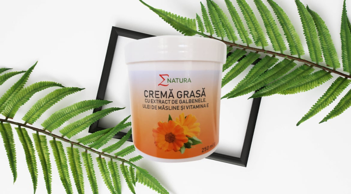 Crema grasă cu extract de gălbenele, ulei de măsline și vitamina E 250 ml [3]