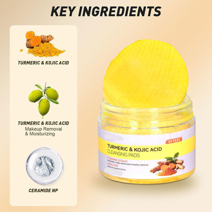 Dischete De Curatare Cu Acid Kojic, Turmeric Si Aminoacizi [3]