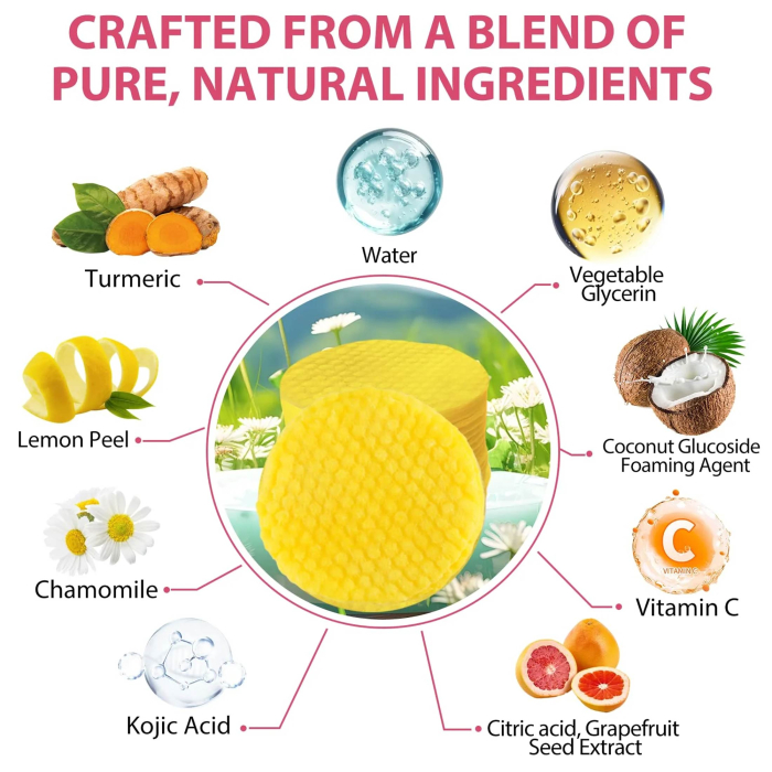 Discuri De Curățare Cu Turmeric, Discuri De Curățare Cu Acid Kojic [5]