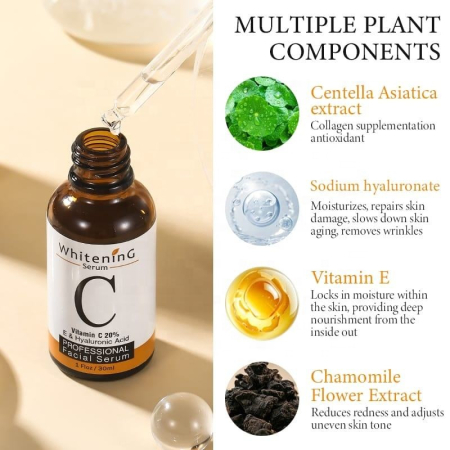 Ser Facial Profesional Cu Vitamina C, E Și Acid Hialuronic [3]