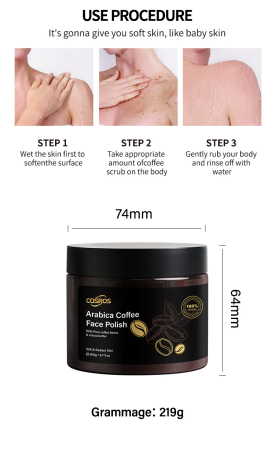 Scrub Natural Pentru Corp Și Față Cu Cărbune Activ [6]