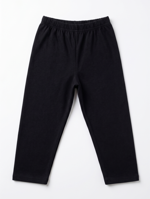 Colant dama 3/4, uni, lycra, negru [2]