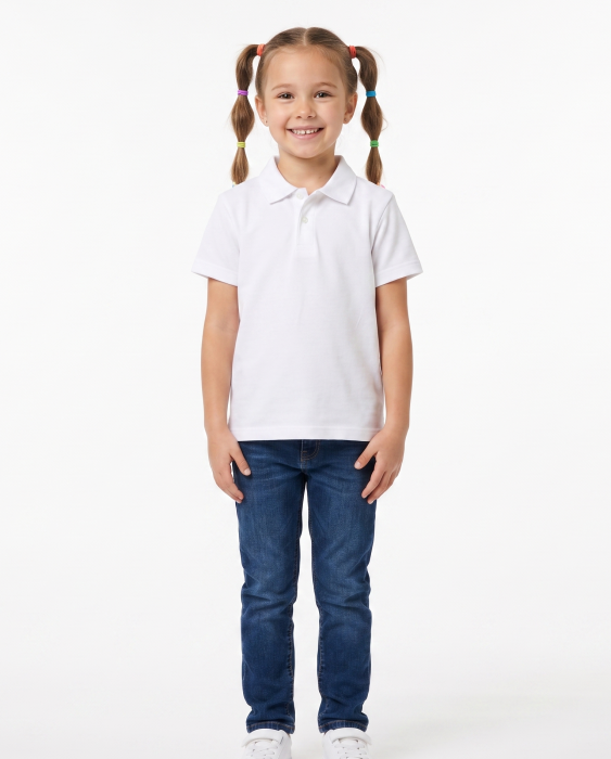 Tricou polo copii, bumbac [3]