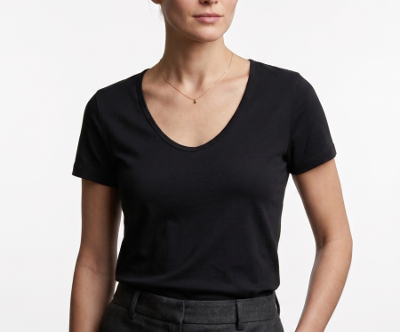 Tricouri - hainedecasa.tricou dama negru din bumbac