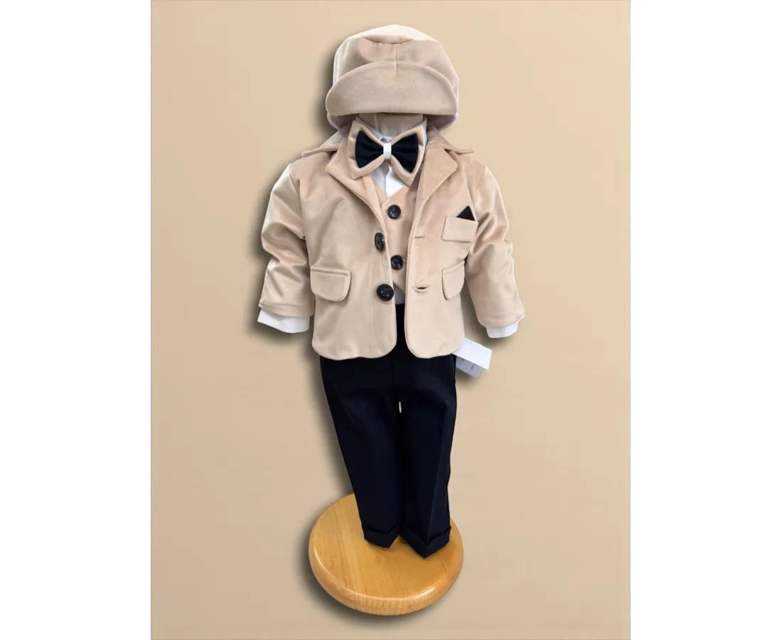 Produse - Costum botez baiat,Catifea