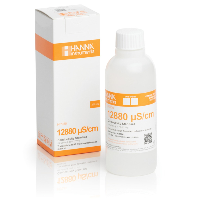 Solutie de calibrare 12880 µS/cm Valoarea EC la 25°C, sticlă de 230 ml [1]