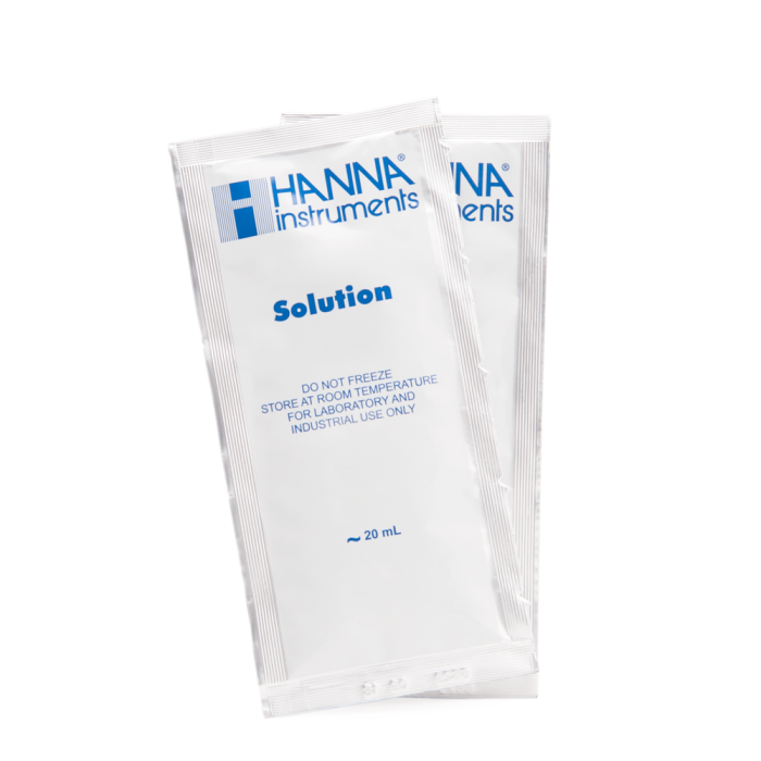 1500 mg/L (ppm) &amp; pH 7.01 @ 25°C Soluție de calibrare în pliculețe, (10 fiecare x 20 mL) [1]