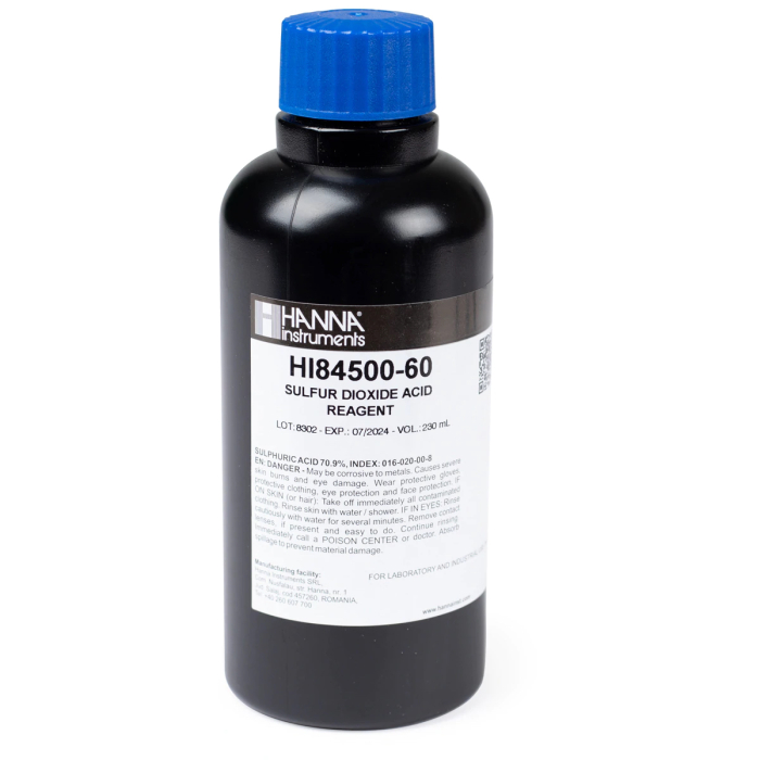 Reactiv acid pentru dioxid de sulf liber și total (230 ml) [1]