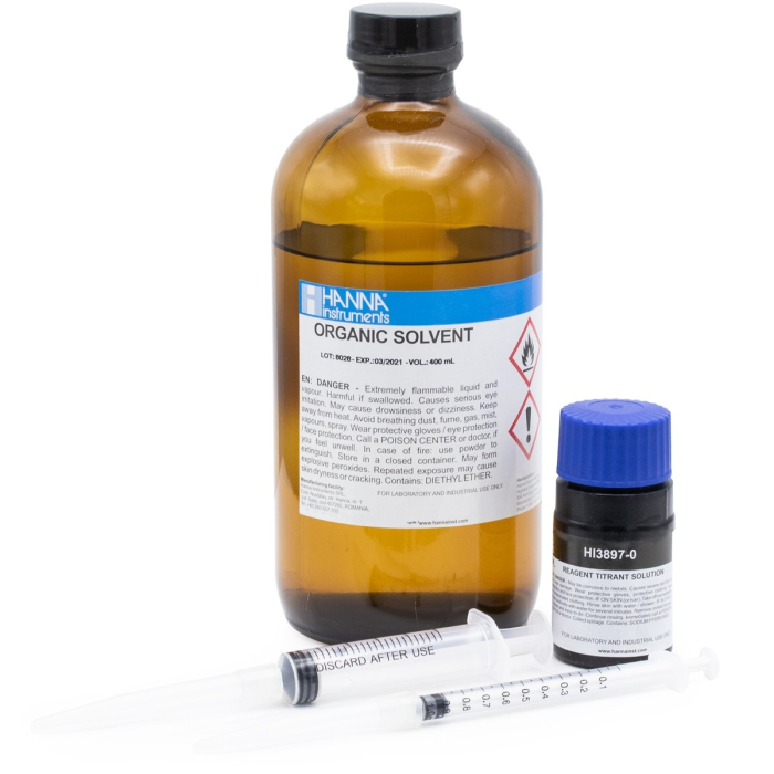 Aciditatea, ulei de măsline, titrare cu hidroxid, Kit de rezervă pentru 10 teste [1]