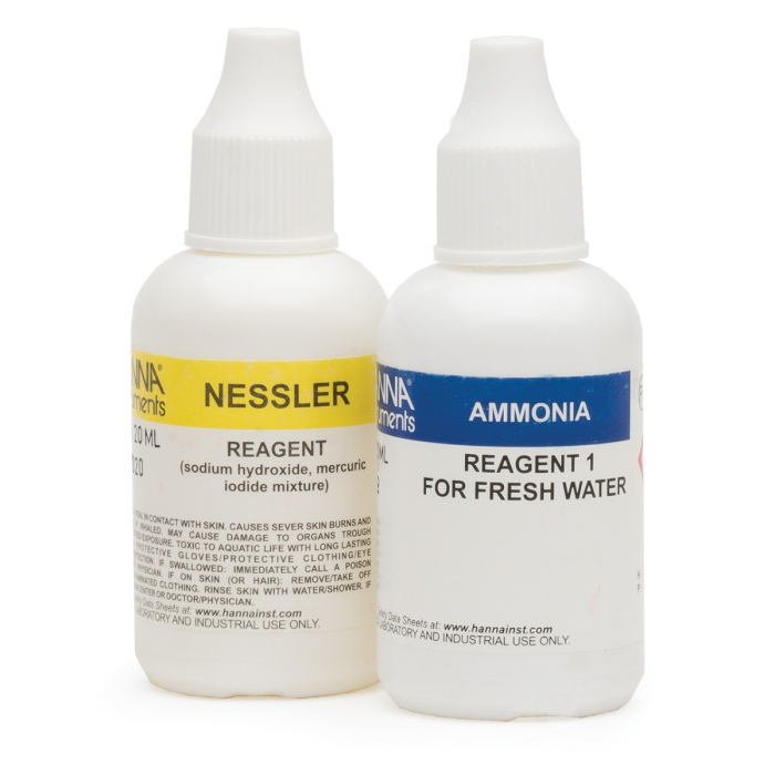Amoniac (apă dulce), metoda colorimetrică Nessler, kit de reactivi rezerva pentru 25 de teste (NH3-N apă dulce) [1]