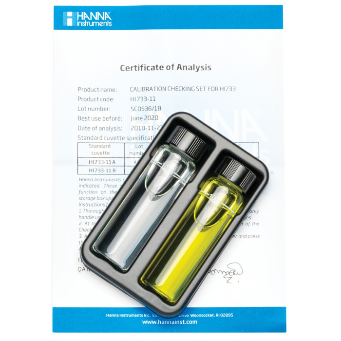 Set de verificare a calibrării pentru Checker Amoniac Domeniu Mare  (0,0-99,9 ppm) [1]