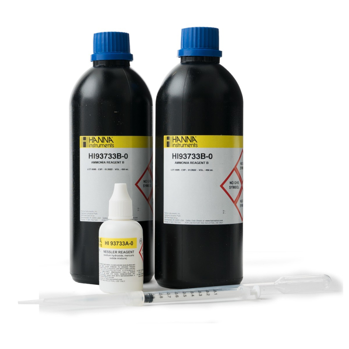Reactiv Amoniac, Domeniu 0.0 la 100.0 mg/L, 100 de teste (NH4+ HR) HI93733-03 [1]