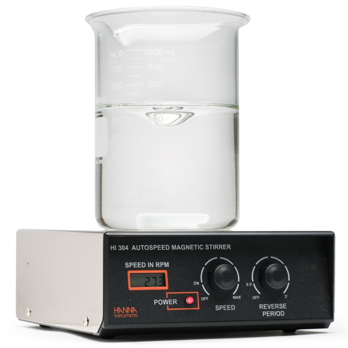 Agitator magnetic auto-reversibil cu capac din oțel inoxidabil, tahometru LCD, 2,5 litri, 230V [1]