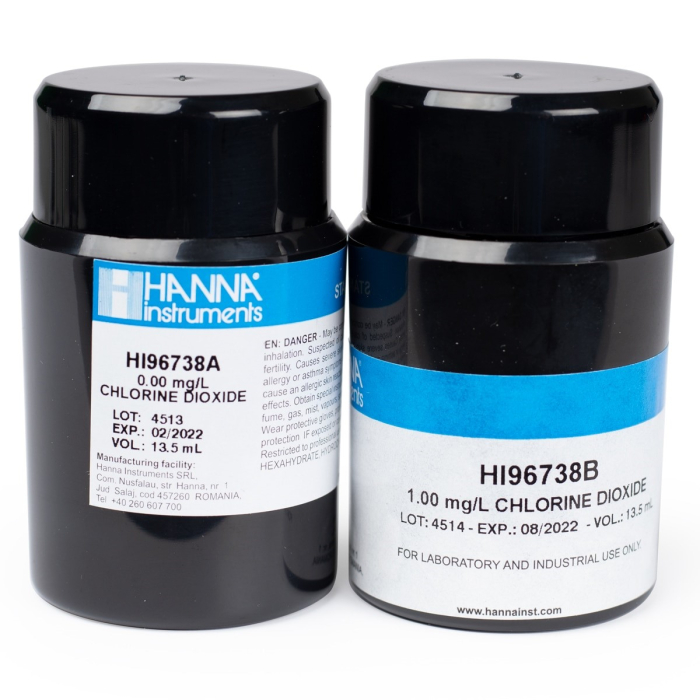 Standarde CAL Check™ pentru dioxid de clor, 0,0 și 1,00 ppm [1]