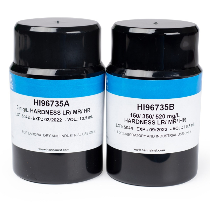Standarde CAL Check™ pentru duritate LR/MR/HR, 0,0 și 150/350/520 ppm [1]