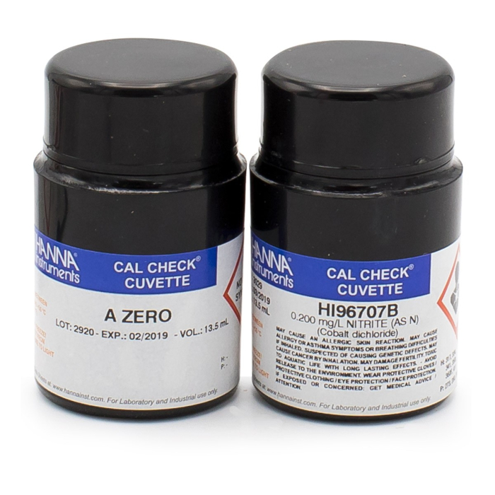 Standarde CAL Check™ pentru nitrit LR, 0,0 și 0,2 ppm [1]