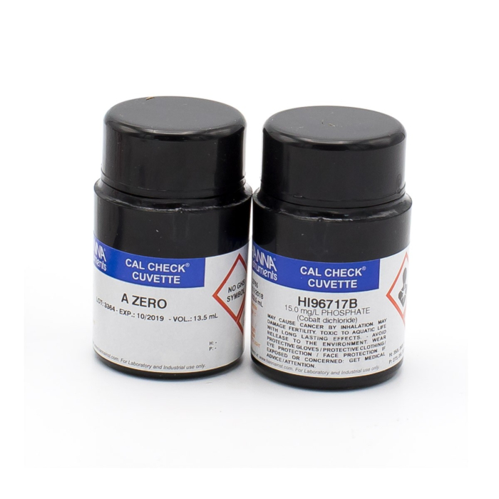 Standarde CAL Check™ pentru Phosphate HR, 0,0 și 15,0 ppm [1]