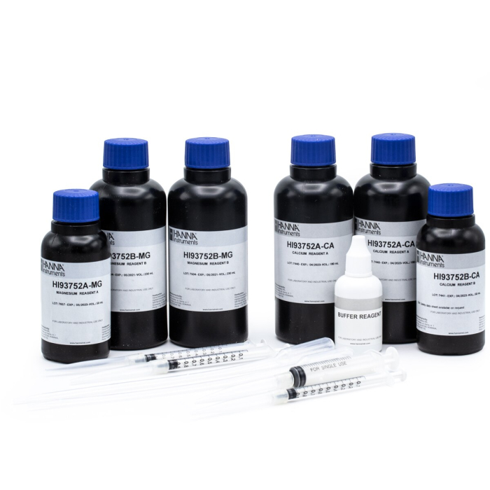 Reactiv Calciu și Magneziu, Domeniu: Calciu 0 la 400 mg/L, Magneziu 0 la 150 mg/L pentru 100 de teste (50 fiecare) [1]