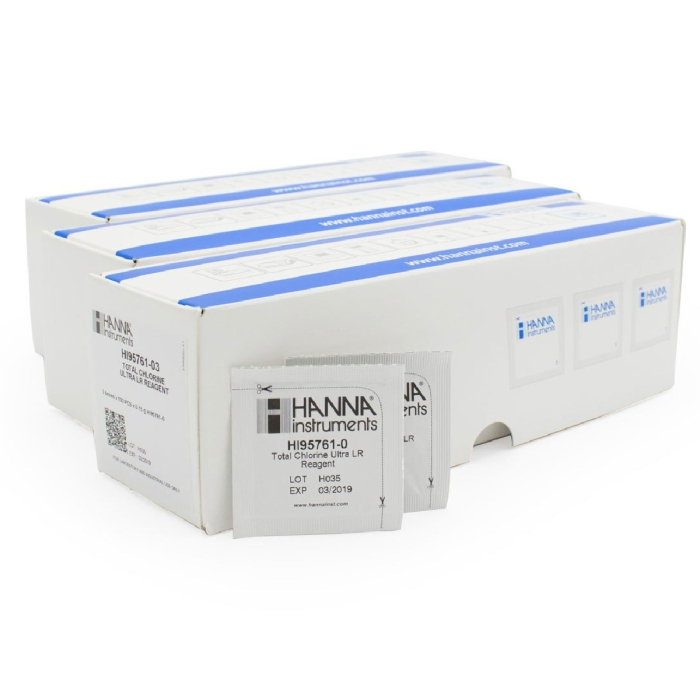 Reactivi Clor Total, Domeniu Foarte Mic 0.000 la 0.500 mg/L, metoda DPD, 300 de teste (Cl₂ total) [1]