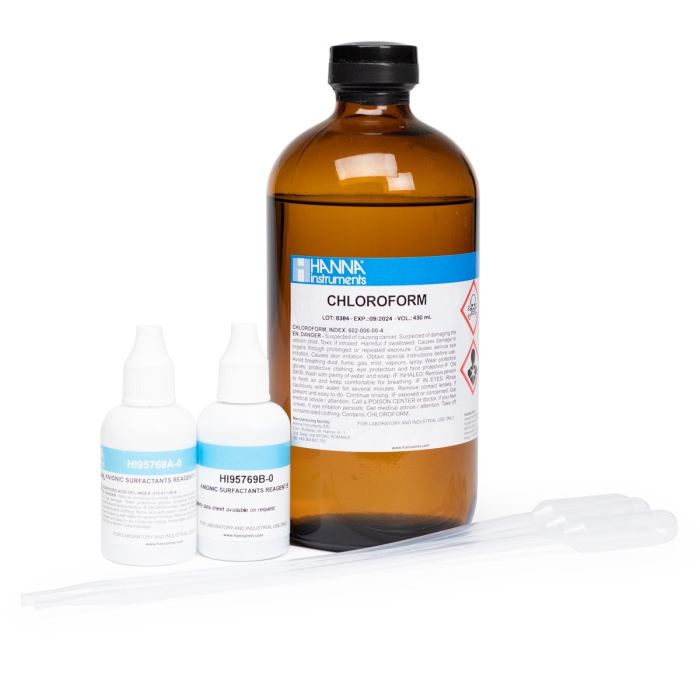 Reactivi Surfactanti Anionici, Domeniu 0.00 la 3.50 mg/L, pentru 40 de teste (SDBS) [1]