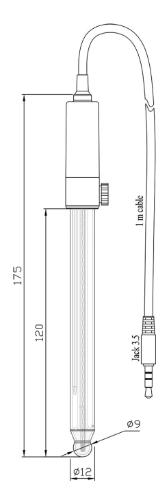 Electrod pH digital cu corp din sticlă pentru uz general [2]