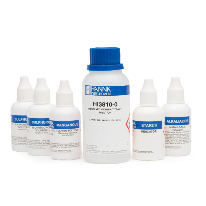 Oxigen dizolvat, metoda Winkler, kit de reactivi rezerva pentru 110 teste (O2) [1]
