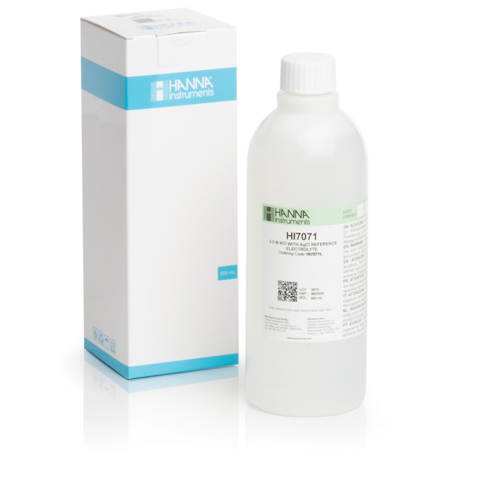 Soluție electrolit, 3,5M KCl + AgCl, flacon de 500 ml [1]