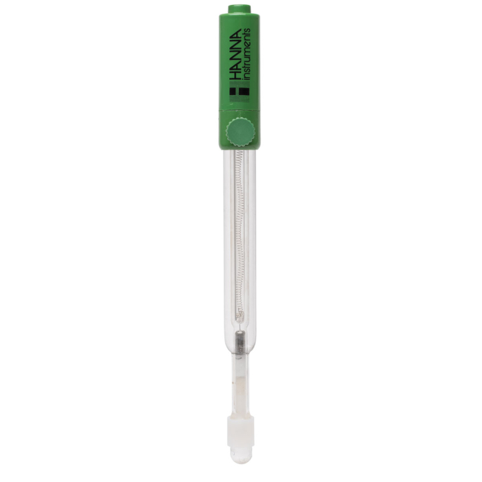 Electrod de referință din calomel cu corp de sticlă pentru ISE și eșantioane cu solide în suspensie, conector banana de 4 mm [1]