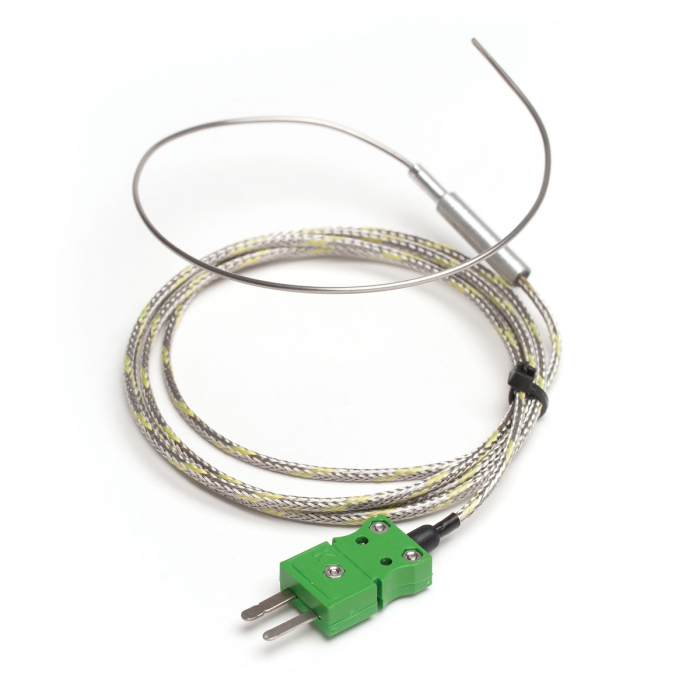 Sonda de sârmă cu termocuplu tip K de înaltă temperatură cu tub din oțel inoxidabil AISI 316 cu mâner exterior [1]