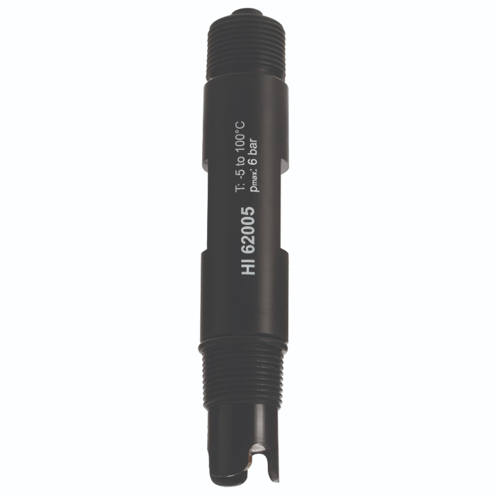 Electrod ORP industrial, senzor din aur, corp PVDF, PTFE dublă joncțiune, -5 până la 100 °C, 6 bar, BNC 5m,PT100 [1]