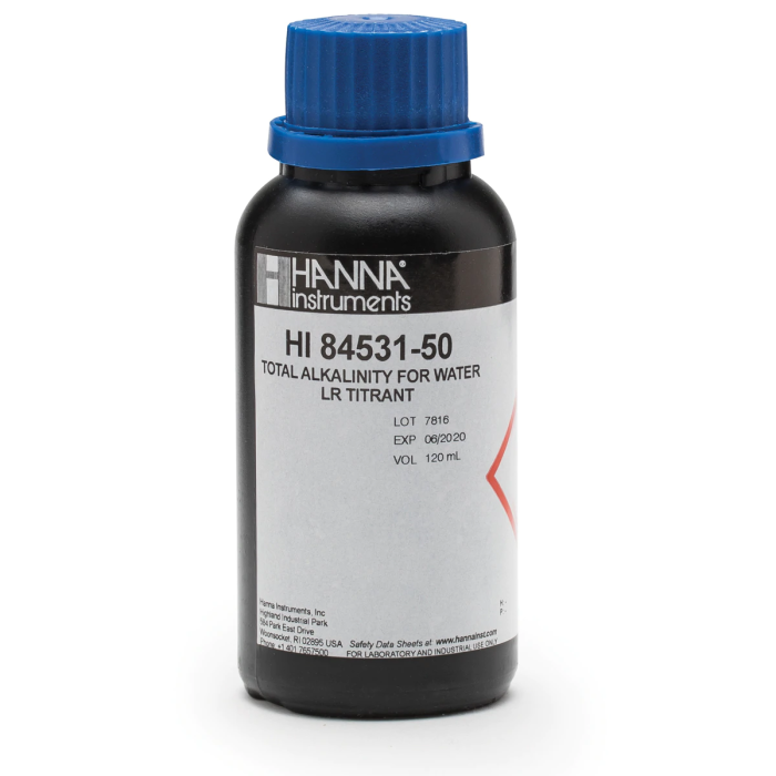 Titrant domeniu mic pentru alcalinitate Minititrator HI84531 (120 ml) [1]