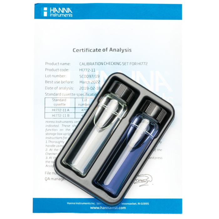 Set de verificare a calibrăriipentru Checker Alcalinitate Marina [1]